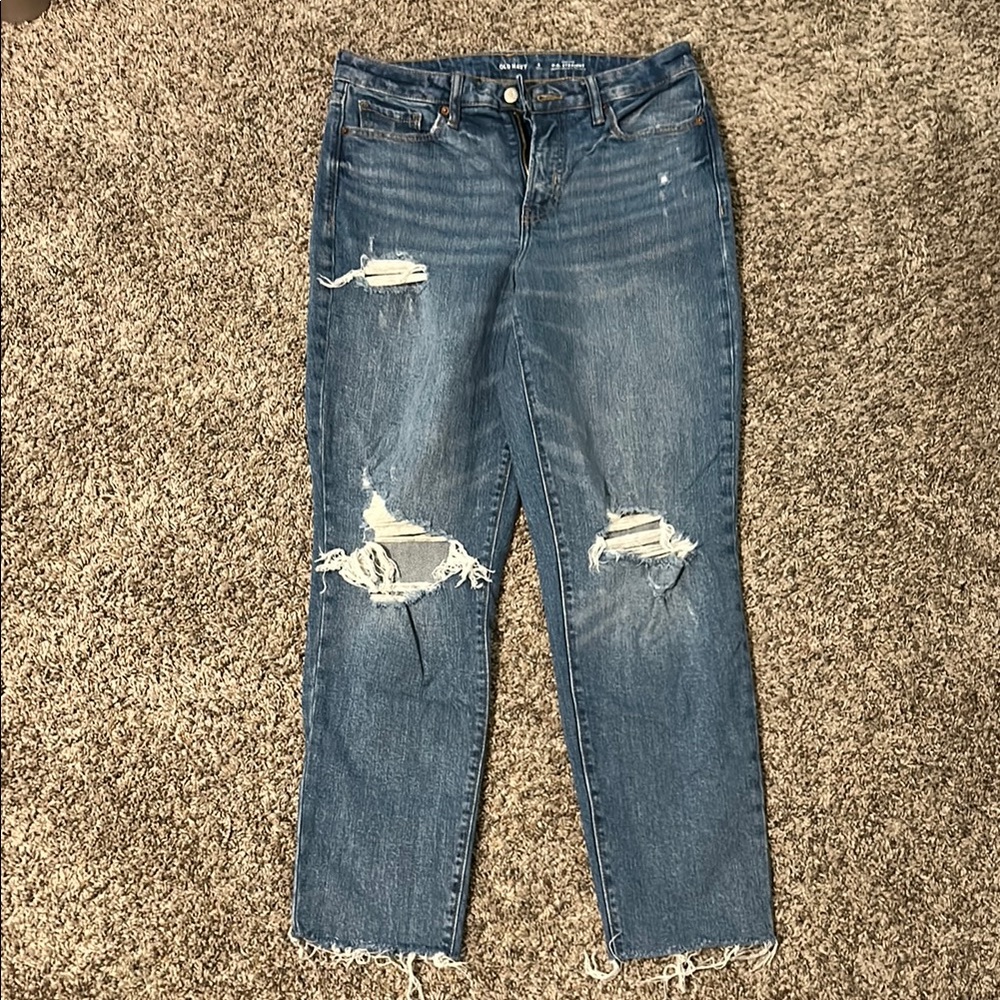 Old Navy Women's Cropped Jeans - Classic Blue